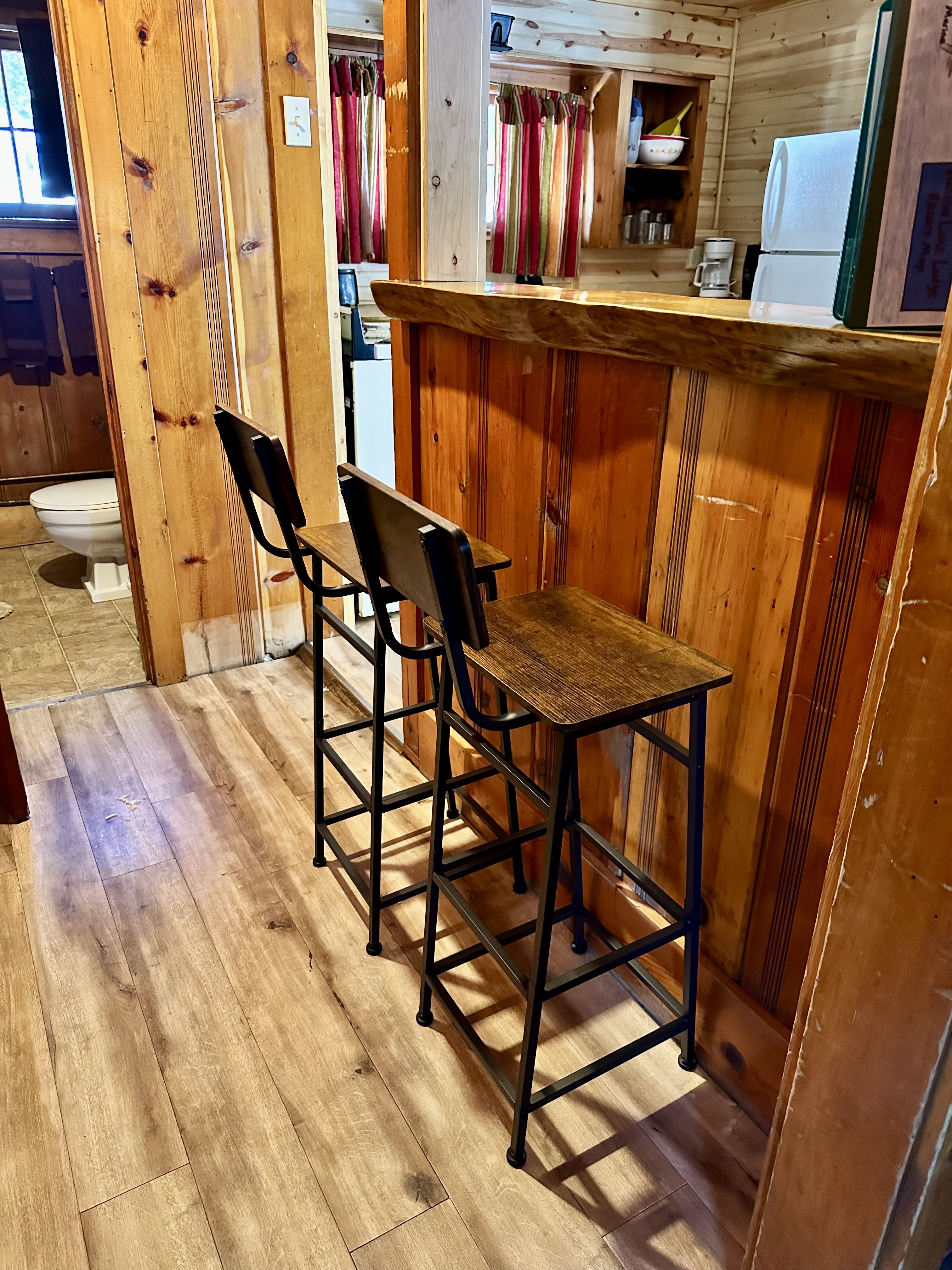 Bar stools for additional dining seating