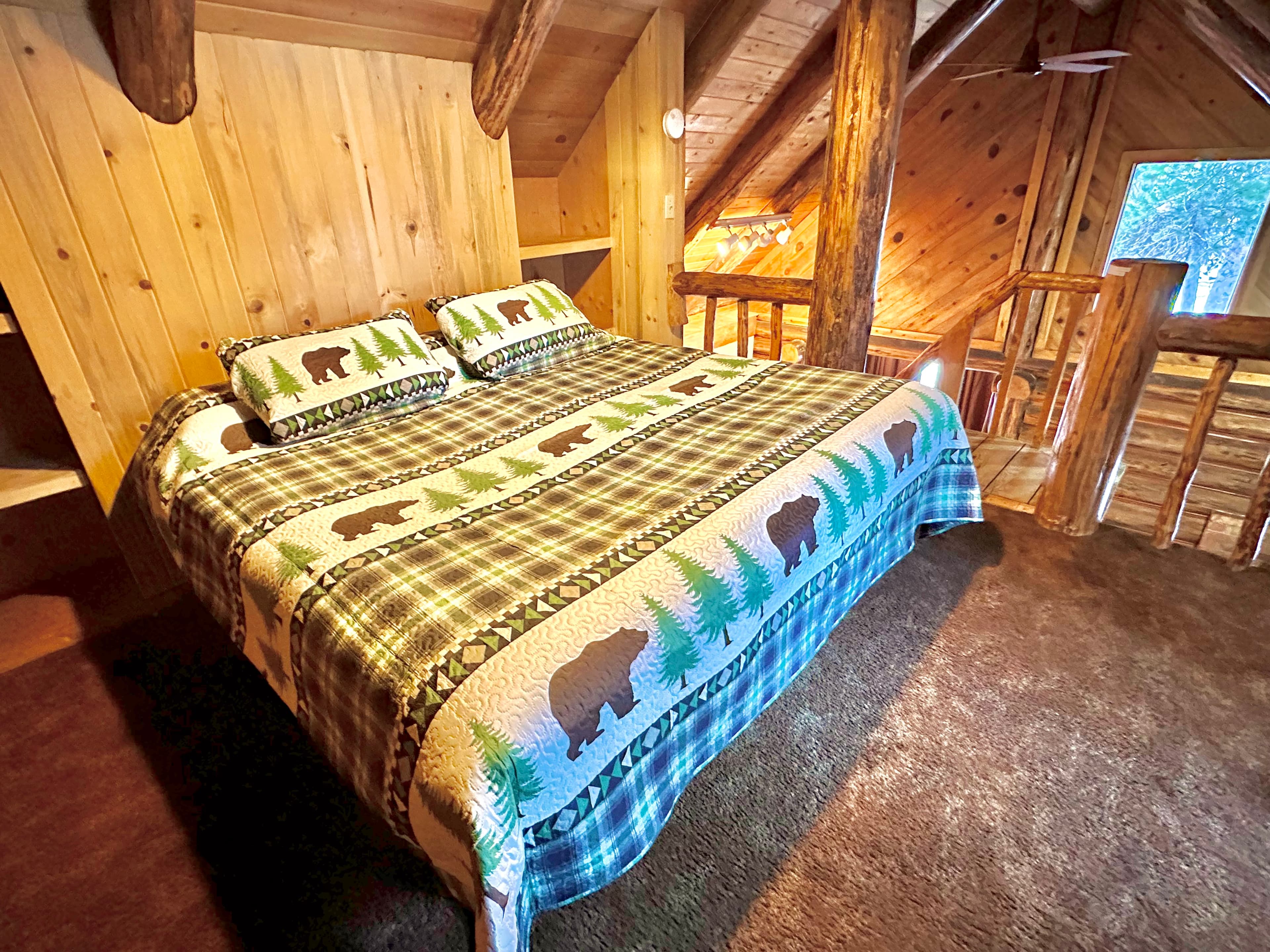 Loft room above main living area/kitchen/dining